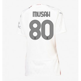 AC Milan Yunus Musah #80 Borta Kläder Dam 2023-24 Kortärmad